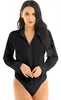 Dámské body s dlouhým rukávem body velikost XL V-neck Náhled obrázku produktu 2
