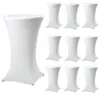 10x Stehtischhusse Stretch 70 cm weiß Tischdecke Husse Produktbild-Vorschau 1