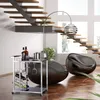 relaxdays Carrello portavivande BARON argento 70,0 x 40,0 x Anteprima dell’immagine prodotto 2