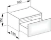 Keuco Edition 11 Modul Unterbauschrank 700 x 350 x 535 mm - Produktbild-Vorschau 3