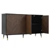 Merax Sideboard mit Fischgrätmuster, Kommode mit 4 Türen Produktbild-Vorschau 11