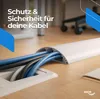 HEXIM Kabelkanal 1-8 Meter 68x18mm PVC Kunststoff Produktbild-Vorschau 8