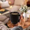 Tazza da caffè in gres 300 ml nero opaco - Set da 6 - Tazza Anteprima dell’immagine prodotto 5