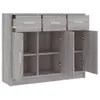 vidaXL Sideboard Grau Sonoma 91x28x75 cm Holzwerkstoff Produktbild-Vorschau 6