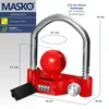 MASKO® Serrure de remorque, cadenas numérique à code de 4 Voir les images du produit 7