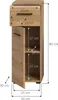 Kommode Ice Xonox - 3 Schubladen Artisan Oak - 30x80x30 cm Produktbild-Vorschau 4