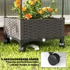 Outsunny Hochbeet mit Rankgitter mobiler Blumenkasten mit Produktbild-Vorschau 5