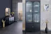 riess-ambiente Moderne Vitrine PARIS 180cm schwarz gold Produktbild-Vorschau 3