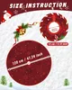 Weihnachtsbaumdecke rund 120 cm, Rot Weihnachtsbaum Teppich Produktbild-Vorschau 2