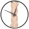 vidaXL Wanduhr Braun Ø35 cm Eisen und Eichenholz Produktbild-Vorschau 1