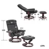 MCombo Fauteuil relax avec pouf, fauteuil TV pivotant à Voir les images du produit 3