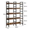 A diagram showing the dimensions of a bookshelf. Podgląd zdjęcia produktu