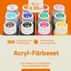 7 Artists Textilfarben Set – 12x20 ml Cat Acrylfarben für Produktbild-Vorschau 2