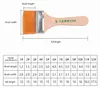 12pcs / Set flache Nylon Haar hölzerne Stifthalter Produktbild-Vorschau 7