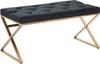 FineBuy Panca imbottita 90 cm Velluto Nero - Panca Anteprima dell’immagine prodotto 6