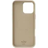 The back of a beige iPhone case with a circular magnetic ring imprint. Podgląd zdjęcia produktu