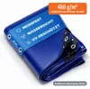 NEMAXX® Abdeckplane 450 g/m² 4×5 m Blau Alu-Ösen Produktbild-Vorschau 1