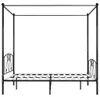 vidaXL Himmelbett-Gestell Schwarz Metall 180 x 200 cm Produktbild-Vorschau 3