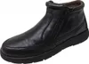 A black leather boot is shown against a white background. Produktbild-Vorschau