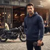 Herren Motorrad hoodie mit CE-Protektoren Produktbild-Vorschau 10