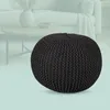 Relaxdays – puf, pletený, výška x průměr 33 x 46 cm, výplň Náhled obrázku produktu 2