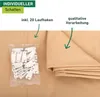 Seilspann-Sonnensegel 270x140cm beige/sand Produktbild-Vorschau 4