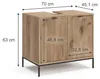 Vanity unit  Vicco Eliza Dub Viking 70 x 63 cm se 2 dveřmi, Náhled obrázku produktu 7