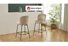 Set aus 2 Barhockern aus Velours und schwarzem Metall - Produktbild-Vorschau 9