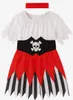 Piratenkostüm für Mädchen mit Rock, Gürtel und Kopfband, Produktbild-Vorschau 3