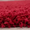 Teppich Wohnzimmer Hochflor Rot 160x160 Rund Unicolor - Produktbild-Vorschau 2