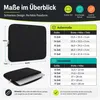14 Zoll Laptop Tasche Notebooktasche Schwarz Notebook Produktbild-Vorschau 7