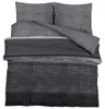 vidaXL Bettwäsche-Set Dunkelgrau 140x200 cm Baumwolle Produktbild-Vorschau 1