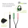Adapter PC-Headset 2-mal 3,5-mm-Klinke-Stecker an 4-polig Produktbild-Vorschau 4