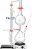 A laboratory distillation apparatus set up on a heating plate. Produktbild-Vorschau