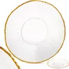 Assiette à dessert en verre doré 21 cm Voir les images du produit 7
