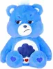 A blue plush toy bear with a grumpy expression, sitting against a white background. Produktbild-Vorschau