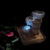 Zimmer-Tischbrunnen mit LED Beleuchtung Kaskaden Produktbild-Vorschau 3