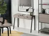 A modern desk setup with a chair, desk, lamp, and bookshelf. Anteprima dell’immagine prodotto
