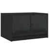 Couchtisch mit Glastüren Schwarz 68x50x42 cm Produktbild-Vorschau 1