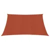 vidaXL Voile d'ombrage 160 g/m² Carré Rouge Terracota Voir les images du produit 12