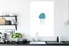 MuchoWow® Poster Pastell - Qualle - Illustration 80x120 cm Produktbild-Vorschau 3
