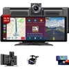 A multi-functional car dashcam with navigation and camera display. Produktbild-Vorschau