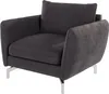 S-STYLE MÖBEL - Modernes Sessel Frema mit Silber Metall Produktbild-Vorschau 2