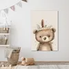 Wanddeko 80x120 cm - Kinder Bohemian - Bär - Boho, Produktbild-Vorschau 5