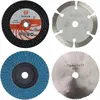 A collage of four different cutting and grinding wheels. Produktbild-Vorschau