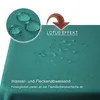 Tischdecke Leinenoptik 110x140 cm eckig Petrol beschichtet Produktbild-Vorschau 3