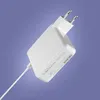 A white USB-C charger with a white cable against a light purple background. Podgląd zdjęcia produktu