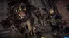 A large monster is attacking two soldiers in a city. Produktbild-Vorschau