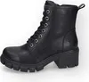 A black lace-up boot with a platform sole is shown against a white background. Produktbild-Vorschau