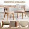 LVHOM Massiver Polsterstuhl 2er Set mit Leinenbezug, Produktbild-Vorschau 5